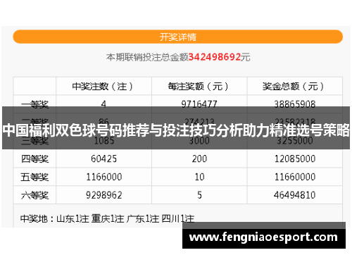 中国福利双色球号码推荐与投注技巧分析助力精准选号策略