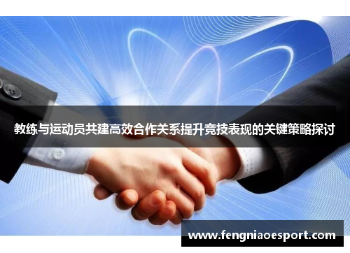 教练与运动员共建高效合作关系提升竞技表现的关键策略探讨